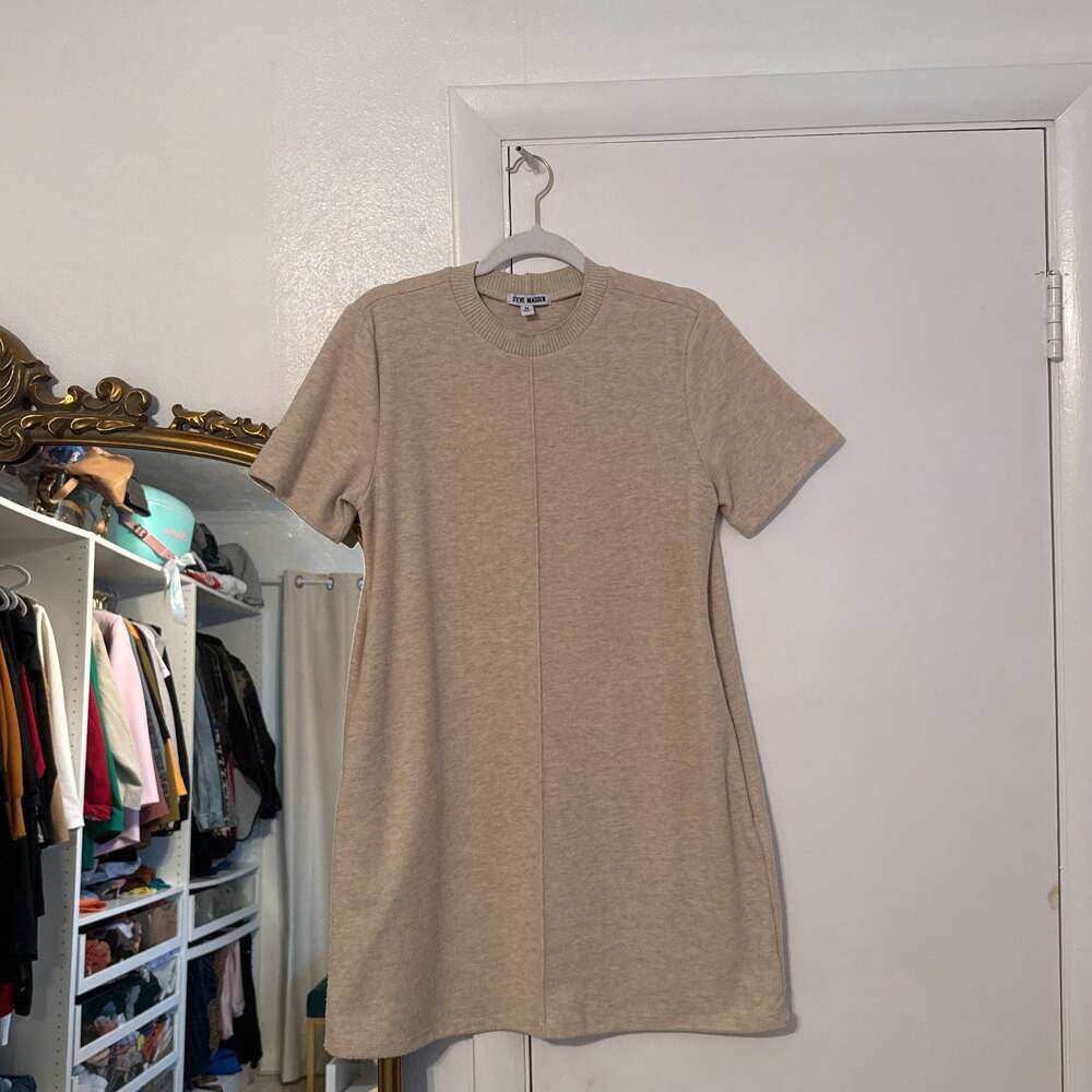 Steve Madden Woman's XL Beige Sweater Dress NWT, MSRP